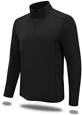 MEETWEE Polo Shirt Golf Homme Manches Longues Hommes, Chemise Fonctionnelle Polo Chemise Protection UV Séchage Rapide Respirant Sport Extérieur