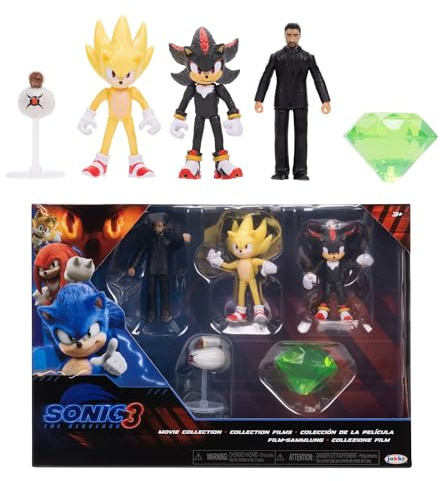 Sonic 3 Movie Action Figures - Confezione multipla da 6,3 cm di Wave 2