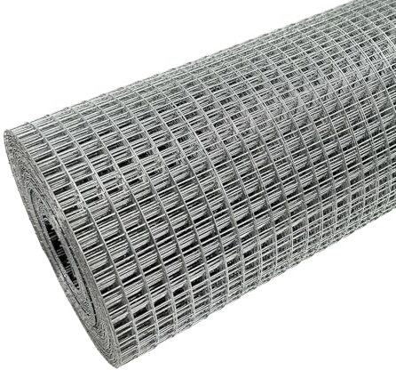 BOAOTX Wühlmausgitter 30cm x 5m, Volierendraht Maschenweite 6,3 mm, Drahtgitter Feinmaschig Verzinkt, Maschendraht als Wühlmausgitter für Hochbeet Hasendraht Kaninchendraht Hasengitter Mäusegitter