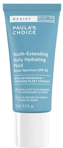 Paula's Choice RESIST Anti Aging Tagescreme LSF 50 - Leichte UVA/UVB-Schutz mit Mattes Finish - Reduziert Pigmentflecken - mit Glycerin & Antioxidantien - Mischhaut bis Fettige Haut - 15 ml