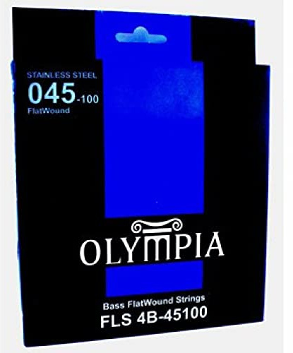 Flatwound bass guitar strings stainless steel by Olympia 45-100 gauge