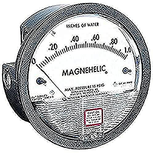 Dwyer® Magnehelic® Differential Pressure Gage, 2001D, 0-1 w.c. & 0-250 Pascals
