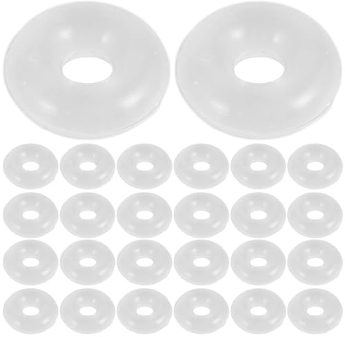 SUPVOX 80 PCS Stoppeurs en Caoutchouc de Silicone Transparent pour Bracelet à Breloques - Anneaux Antidérapants pour Chaîne Serpent - Clips de Verrouillage Spacer pour DIY Création de Bijoux