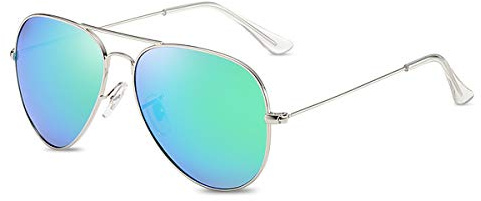 LumiSyne Retro Gafas De Sol Para Hombre Mujer Estilo Piloto Gafas Polarizadas Protección UV 400 Lente Espejo Marco De Metal Para Conducir Viajar