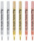 EBOT Metallic Marker Pens, Gold ,Rose Gold and Silver Metallic Permanent Markers for Artist Illustration, Crafts, Gift Card Making, Scrapbooking, Fabric,DIY Photo Album, Set of 6