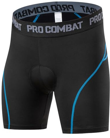 BDSHUNBF Culotte Ciclismo Hombre - Pantalón Corto Acolchado 3D para MTB y Bicicleta, Cómodo y Transpirable