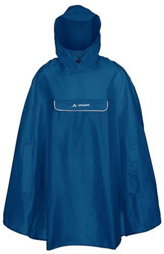 VAUDE Valdipino Regenponcho Rad-Poncho, wasserdicht – Radiate Blue – Gr. L
