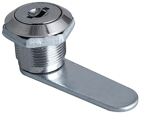 Holibanna 1 Juego accesorios de bloqueo de leva caja caudales caja de seguridad cerraduras puerta Reemplazo de cerradura de cajón de escritorio. mechones de cilindro de gabinete Silver