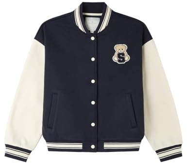 SPRINGFIELD Chaqueta Bomber Osito De Peluche, Azul Marino, S