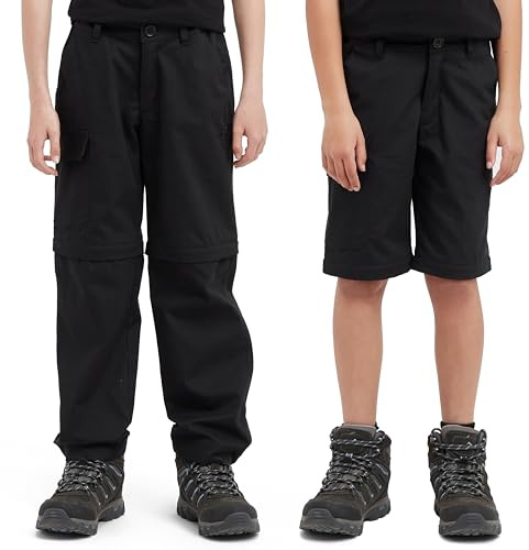 Peter Storm Kids' Ramble Convertible Zip Off Trousers & Shorts with Articulated Knees & 3 Pockets, Stretchy, Comfortable & Lightweight Pants for Boys & Girls, Walking, Hiking & Outdoor Recreation