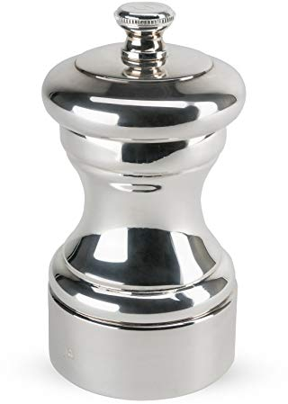 PEUGEOT - Mignonnette 10 cm Salt Mill -Classic Grind System - Silverplated - Lifetime Guaranteed Mechanism - Made in France
