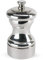 PEUGEOT - Salzmühle Mignonette 10 cm - Stahlmahlwerk - Klassische Mahlgradeinstellung - Versilberter Edelstahl