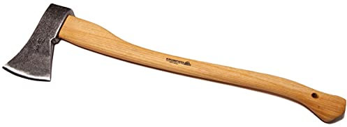 Hacha forestal (1250 g, barnizada, mango de fresno, 70 cm)