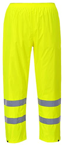 Portwest Pantalon de pluie Hi-Vis, Couleur: Jaune, Taille: S, H441YERS