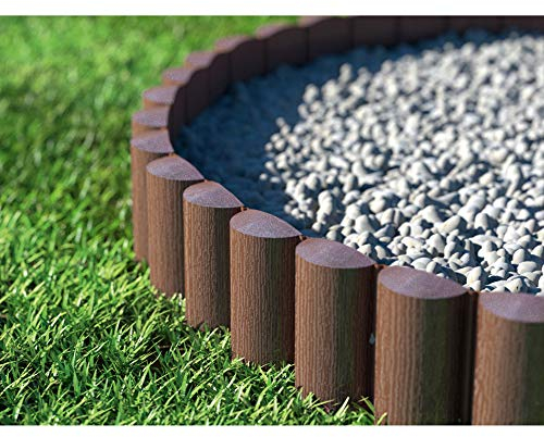Cellfast ECO Bordure de pelouse, palissade, marron, bordure de jardin, bordure de parterre (28,8 m)
