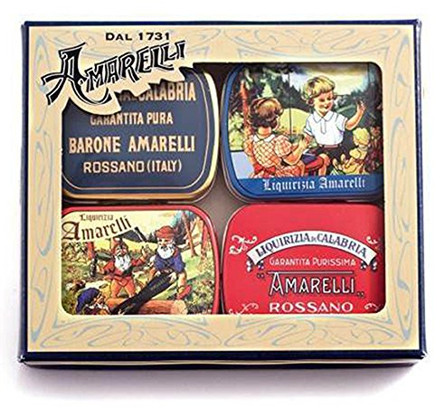 Pure Licorice Gift Box: Black Licorice, Mint Liquorice Candies, Anice Licorice Sweets | 4x20gr