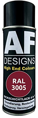 4 IN 1 Ral 3005 Rojo Vino Dickschichtlack Laca Spray Lata de Aerosol