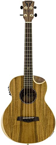 Traveler Guitar Redlands Concert 4 String Acoustic-Electric Bass Guitar, Right, Koa (RCB KE)