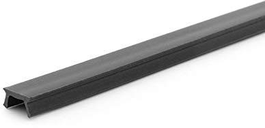 Profilé de recouvrement - Noir - Type I - Rainure 8 - Longueur 1 m - VPE = 10 pièces.
