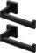 HITSLAM Porte Papier Toilette Noir, Acier INOX Porte Rouleau Support Papier Toilette pour Salle De Bain et Cuisine (Carré)