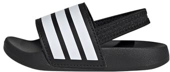 adidas Unisex Baby Adilette ESTRAP Slides Infants RUTSCHEN, Core Black/Cloud White/Core Black