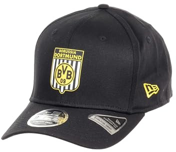 New Era BVB 09 Borussia Dortmund Retro Schwarz Verstellbare 9Fifty Stretch Snapback Cap - M-L