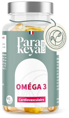 Parakeya - Oméga 3-60 gélules - Apport en acides gras essentiels EPA & DHA - Complément alimentaire