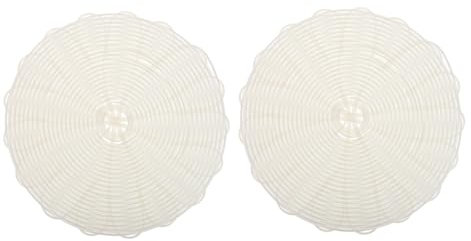 2 Piezas Estera De Vapor Estera De Revestimiento De Vapor Tapete De Para Alimentos Esteras Humeantes De Bandeja De Comida De Mimbre Grado Alimenticio Pp Beige WATIIFUFU