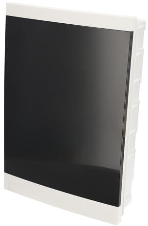 EDO Caja de Distribución Empotrada 3 Filas para 36 Módulos 43 x 30 x 9,5 cm IP40 - Cuadro Electrico en ABS Blanco - Armario de Distribución Interior para Casa, Taller, Garaje