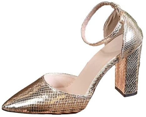 Scarpe Donna Eleganti Slingback Donna Sandali Con Tacco Estive Decolte Medio Decollete Heels Tacchi Neri Dance 7 Dorati Marrone Plateau Oro Alto Punta Chiusa 44 Shoes for Women Largo Da Bordeaux