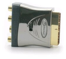 Metronic - Adaptador de SCART macho a RCA hembra