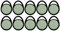 IDENTsmart Zeiterfassungstoken (10er-Pack) - Master- und Mitarbeiter-Token für ID800 und ID500 Zeiterfassungsterminals