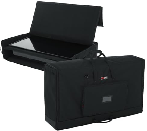 Gator Cases Padded Nylon Dual Carry Tote Bag for Transporting (2) LCD Screens, Monitors and TVs Between 40 - 45, (G-LCD-TOTE-LGX2)