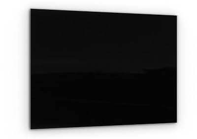 ALLboards Glasboard Magnetisch Schwarz 60x40cm, Rahmenlos, Glastafel, Magnettafel, Gehärtetes Glas