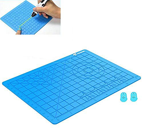 BETOY 3D-pennor silikonmatta, 3D-tryck pennmatta silikon designmatta stor basmall, bästa verktyg för 3D-nybörjare/barn