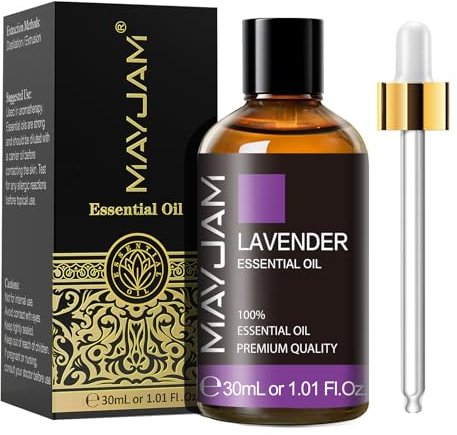 MAYJAM Lavendel Ätherisches Öl 30ML, Lavendelöl für Diffusor, Luftbefeuchter, DIY, Home，Wardrobes
