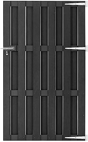 vidaXL Cancello da Giardino in WPC 100x180 cm Grigio