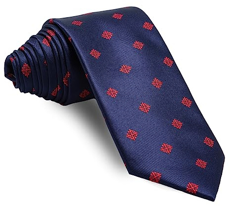 Cencibel Smart Casual Corbata Azul Marino Cruz de Calatrava Roja