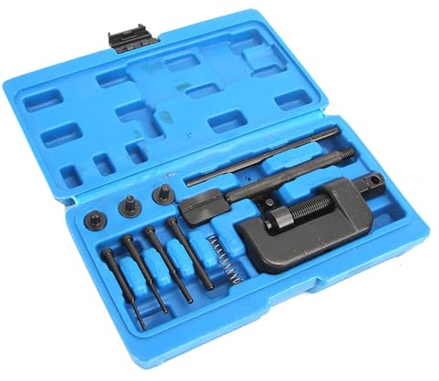 Yosoo Health Gear 13PCS Motorcycle Chain Breaker Set, Chain Link Removal Tool Chain Cutter and Riveter Kit, Professional Chain Splitter and Riveter Chain Link Riveting Tool