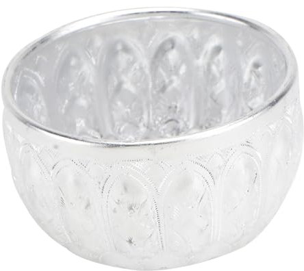 Zerodeko 1pieza De Decorativo Para y Utensilios De Mesa Elegantes Para Comidas Diseño Artesanal Acabado Plateado