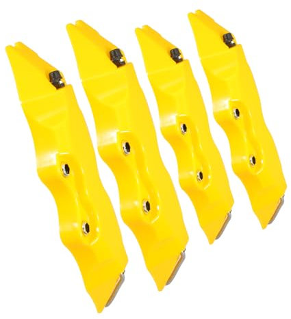 Ciieeo 2sets Brake Caliper Covers Style Caliper Wrap Kit Front Rear Brake Covers for Car Accessories Fits Hub