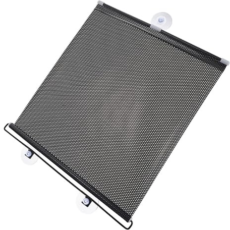 VALICLUD Verdunkelungsrollo Mit Saugnäpfen Sonnenschutz Für Fenster Innen Einfach Montage Ohne Bohren Atmungsaktives Rollo Für Schlafzimmer Und Wohnzimmer 125X40Cm