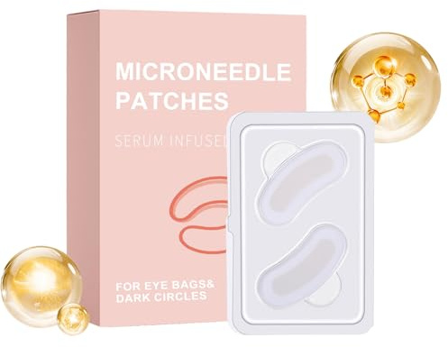 Parches de microagujas para ojos hinchados - Cuidado de la piel hidratante y reafirmante | Almohadillas hidratantes para los ojos - Para amigas, madres, esposas, novias, portadores de maquillaje