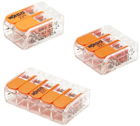 Boîte WAGO panaché 80 bornes - 20 x 2, 45 x 3, et 15 x 5 Entrées