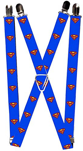 Buckle-Down Bretella-Superman da uomo, Multicolore, Taglia unica
