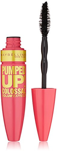 Maybelline New York Volum' Express Pumped Up Colossal Washable Mascara, Glam Black, 0.33 Fluid Ounce