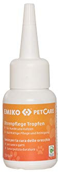 EMIKO PetCare Ohrenpflegetropfen 30ml, natürliche Reinigung für empfindliche Ohren mit EM und pflegendem Calendulaöl