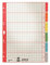 25x Leitz 4350-00-85 Karton-Register extrastark blanko A4 6-teilig Grau