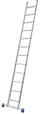 Krause 133106 Aluminium Anlegeleiter inkl. Traverse Arbeitshöhe (max.): 4.40m Aluminium DIN EN 131