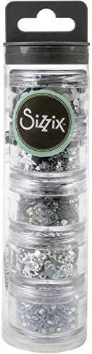 Sizzix Creazione di paillettes e perline essenziali argento 5PK